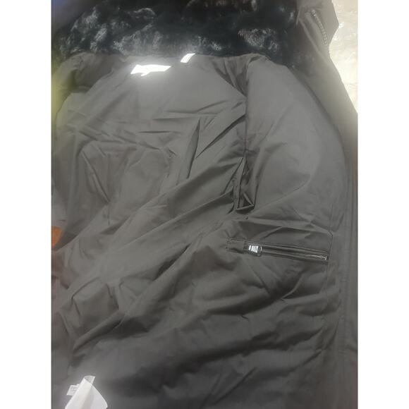 Calvin Klein Women’s Long Parka Coat Down Black XL - Picture 8 of 8